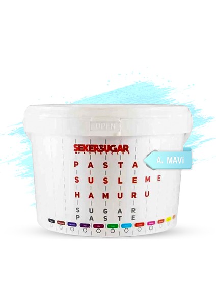 Şeker Sugar Şeker Hamuru Açık Mavi 2,5 kg