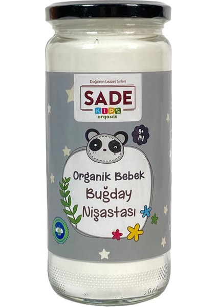 Sade Kids Organik Bebek Buğday Nişastası 300 gr