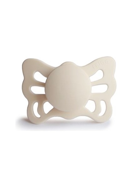 Butterfly Silikon Emzik - Cream 0-6 Ay