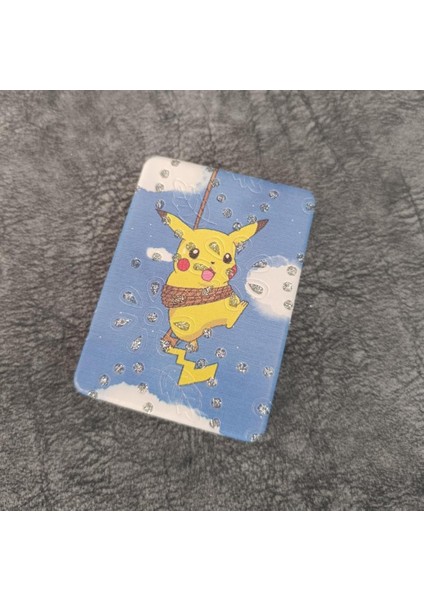 Cep Ayna Pokemeon Pikachua Makyaj Çanta Seyahat Taşınabilir Ayna Kozmetik Büyüteç Kompakt