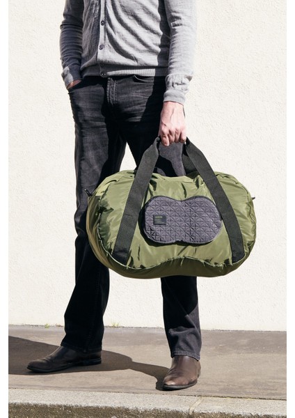 Peanut Duffle Seyahat Çantası Metalik Gri