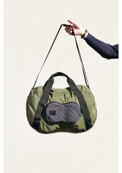 Peanut Duffle Seyahat Çantası Metalik Gri