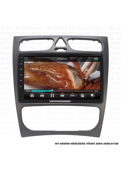 Mercedes Viano Android 12 Multimedya Carplay 4gb RAM+64GB HDD 2004-2006 Navigasyon Ekran