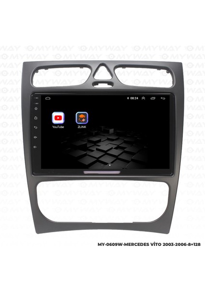 Mercedes Vito Android 12 Multimedya Carplay 4gb RAM+64GB HDD 2003-2006 Navigasyon Ekran indirimleri