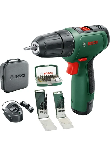 Akülü Delme / Vidalama Makinesi Easydrill 1200 (2.0 Ah Akü, 12 Volt Sistem, Delme ve Vidalama Uç Setleri, Yumuşak Çanta İçinde)