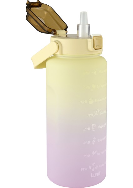 Lumin Su Matarası 2 Litre Motivasyon Matarası Bpa Free Su Şişesi Suluk Water Bottle indirimleri