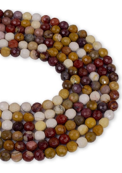 6 mm Faset Monkay Jasper Taşı Dizi