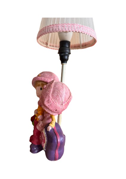 Polyester Gövdeli, Saten ve Dantel Kumaş Şapkalı El Yapımı Bebek Temalı Gece Lambası modelleri