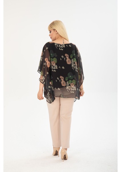 Büyük Beden Şifon Bluz 36D-2404 indirimleri