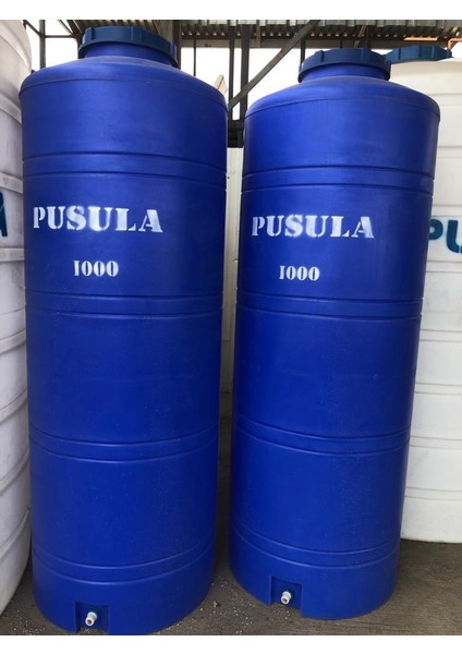 Polietilen 1000 Litre Mavi Dikey Su Deposu