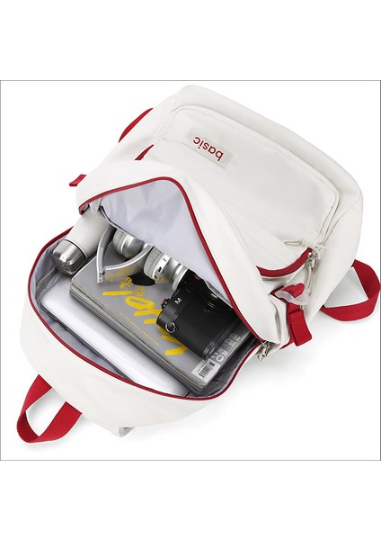 Okul Çantası Kadın Ortaokul Öğrencisi Sırt Çantası Üniversite Öğrencisi Büyük Kapasiteli Basit Seyahat Sırt Çantası (Yurt Dışından) fırsatları