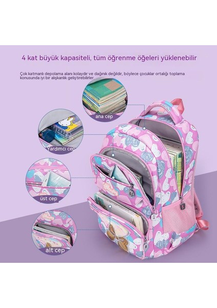 Ilkokul Öğrencileri Okul Çantası Hafif Azaltma Büyük Kapasiteli 4-6 Sınıf Çocuk Sırt Çantası (Yurt Dışından)