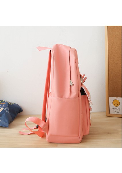 Yeni Okul Çantası Sevimli Erkek ve Kadın Sırt Çantası Karikatür Tavşan Kulakları Oxford Kumaş Nefes Alabilen Okul Sırt Çantası (Yurt Dışından) fırsatları