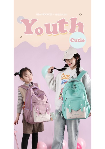 Çocuk Okul Çantası Kız Yüksek Değerli Basit Okul Çantası Eğlence Seyahat Çantası Güçlü ve Hafif Ortaokul Öğrencisi Sırt Çantası (Yurt Dışından) fiyatları