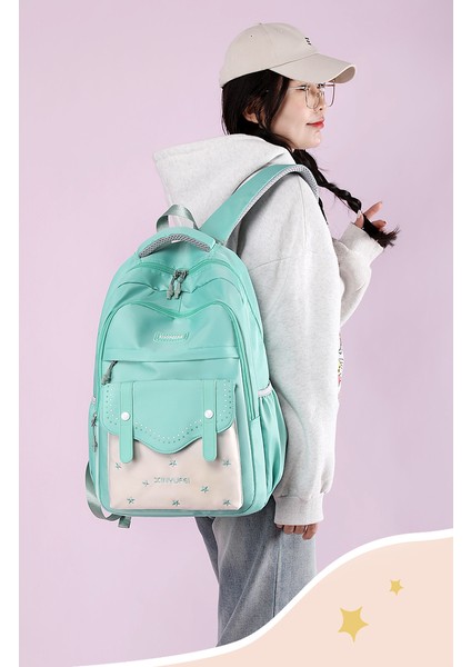 Çocuk Okul Çantası Kız Yüksek Değerli Basit Okul Çantası Eğlence Seyahat Çantası Güçlü ve Hafif Ortaokul Öğrencisi Sırt Çantası (Yurt Dışından) fırsatları