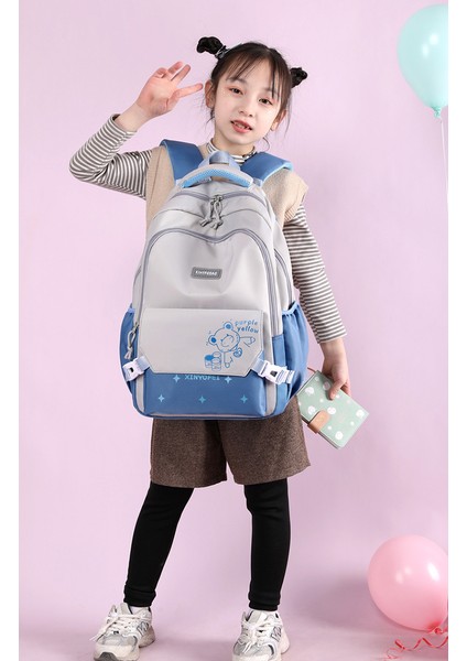 Ilkokul Okul Çantası Kadın Büyük Kapasiteli Çok Bölmeli Güçlü Ortaokul Sırt Çantası Hafif Seyahat Büyük Sırt Çantası (Yurt Dışından) fiyatları