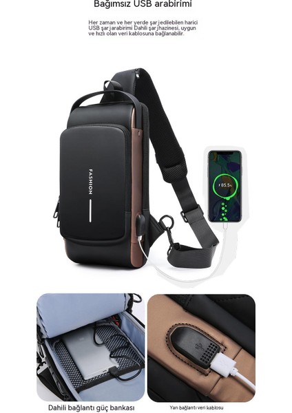 Erkek Büyük Kapasiteli Hırsızlığa Karşı Messenger Çanta Spor Omuz Sırt Çantası Erkek Göğüs Çantası Motosiklet Çantası Şifre Hırsızlığa Karşı Erkek Göğüs Çantası (Yurt Dışından) indirimleri