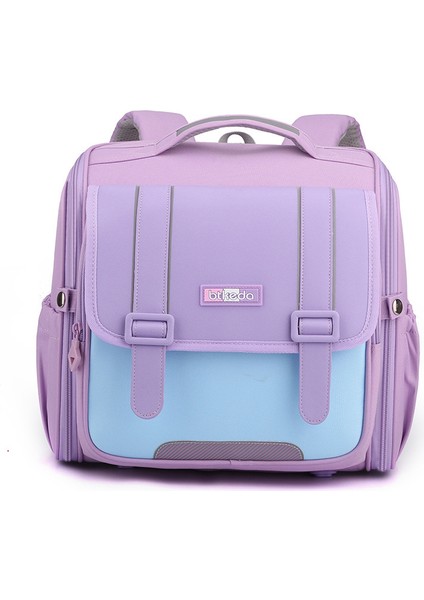 2023 Yeni Sırt Çantası Naylon Sırt Çantası Ilk ve Ortaokul Öğrencileri Zıt Renkli Sırt Koruması Aşınmaya Dayanıklı Okul Çantası (Yurt Dışından)