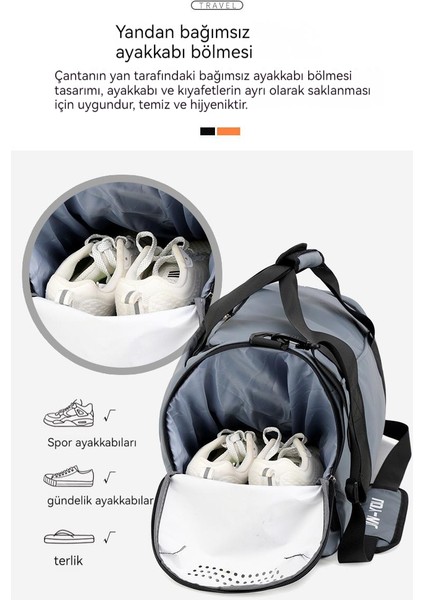 Yeni Hafif Taşınabilir Seyahat Çantası Spor Fitness Yoga Çantası Yüksek Kapasiteli El Bagajı Saklama Çantası (Yurt Dışından) fırsatları