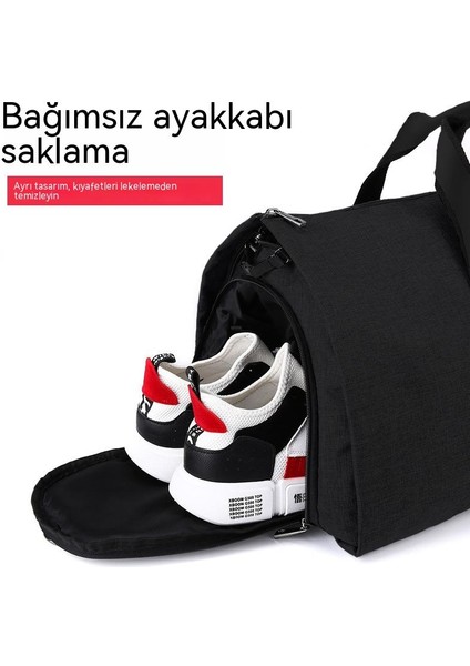 Seyahat Çantası Büyük Kapasiteli Iç Depo Takım Çantası Kuru ve Islak Ayırma Iş Gezisi Bagaj Çantası Saklama Takım Çantası Taşınabilir Seyahat Çantası (Yurt Dışından) fırsatları