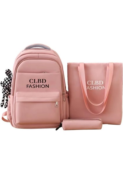 Sırt Çantası 2023 Yeni Sırt Çantası Ortaokul Kampüsü Büyük Kapasiteli Yük Azaltma Ultra Hafif Üç Parçalı Öğrenci Okul Çantası (Yurt Dışından)