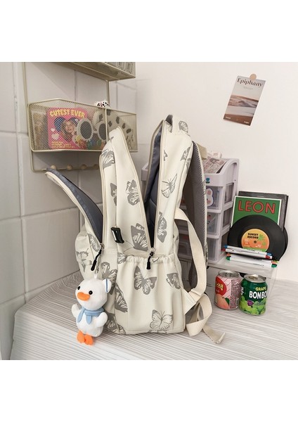 2023 Yeni Öğrenci Sırt Çantası Kadın Sevimli Karikatür Kız Ortaokul Okul Çantası Erkek Rahat Basit Sırt Çantası (Yurt Dışından) modelleri