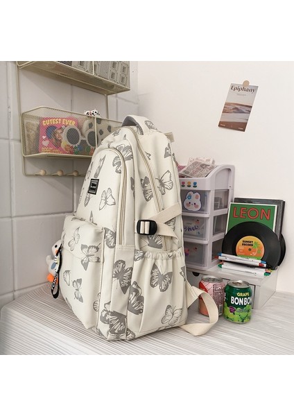 2023 Yeni Öğrenci Sırt Çantası Kadın Sevimli Karikatür Kız Ortaokul Okul Çantası Erkek Rahat Basit Sırt Çantası (Yurt Dışından) fırsatları