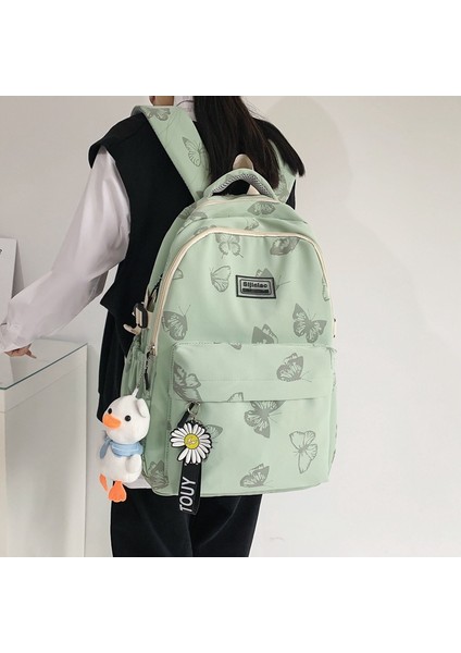 2023 Yeni Öğrenci Sırt Çantası Kadın Sevimli Karikatür Kız Ortaokul Okul Çantası Erkek Rahat Basit Sırt Çantası (Yurt Dışından) fiyatları