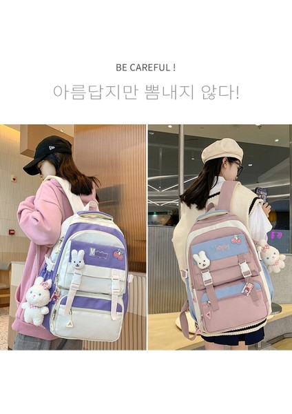 Love Home Schoolbag Kızlar Ilkokul Öğrencileri Üçüncü Ila Altıncı Sınıf Kızlar Sevimli Kampüs Sırt Çantası Orta Okul Öğrencileri Ortaokul Öğrencileri Sırt Çantası (Yurt Dışından)