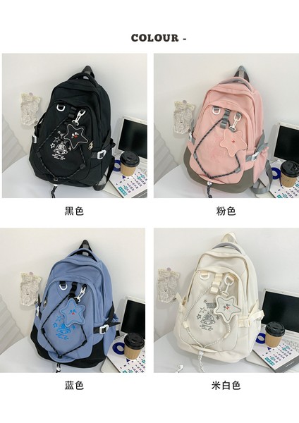 Okul Çantası Kadın Ortaokul Öğrencisi Lise Öğrencisi Taze Kız Büyük Kapasiteli Sırt Çantası Ortaokul Kolej Öğrencisi Sevimli Sırt Çantası (Yurt Dışından) fiyatları