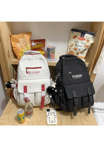 Ortaokul Öğrencileri Için Okul Çantaları 2023 Yeni Kore Versiyonu Modaya Uygun Tüm Maç Sırt Çantası Basit Rahat Büyük Kapasiteli Seyahat Sırt Çantası (Yurt Dışından) fiyatları