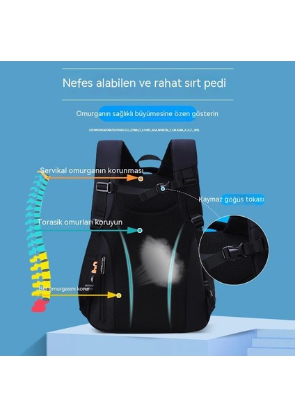 Yeni Çocuk Eğlence Okul Çantası Hafif ve Nefes Alabilir, Ilk ve Orta Okul Erkek Çocukları Için 1-3. Sınıflar Için Büyük Kapasiteli Sırt Çantasıdır. (Yurt Dışından) fiyatları