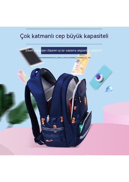 Yeni Çocuk Eğlence Okul Çantası Hafif ve Nefes Alabilir, Ilk ve Orta Okul Erkek Çocukları Için 1-3. Sınıflar Için Büyük Kapasiteli Sırt Çantasıdır. (Yurt Dışından) fırsatları