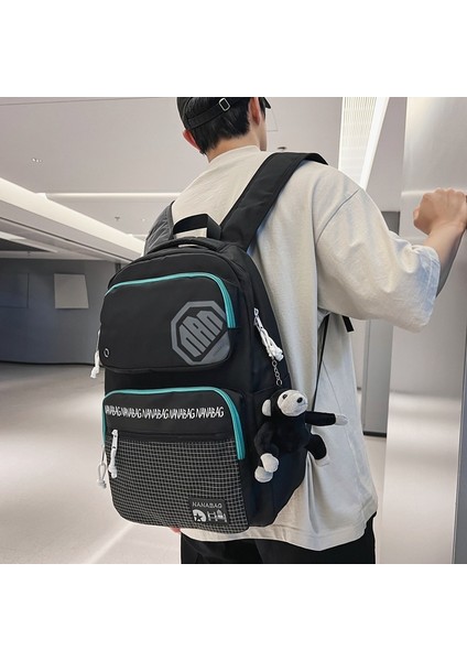 Öğrencilerin Yeni Moda Okul Çantası Ortaokul Öğrencileri Eğlence Seyahat Sırt Çantası Tüm Maç Eğlence Büyük Kapasiteli Sırt Çantası (Yurt Dışından) fırsatları
