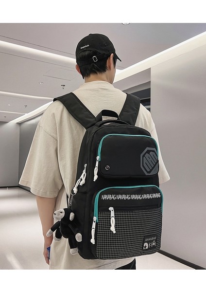 Öğrencilerin Yeni Moda Okul Çantası Ortaokul Öğrencileri Eğlence Seyahat Sırt Çantası Tüm Maç Eğlence Büyük Kapasiteli Sırt Çantası (Yurt Dışından) indirimleri