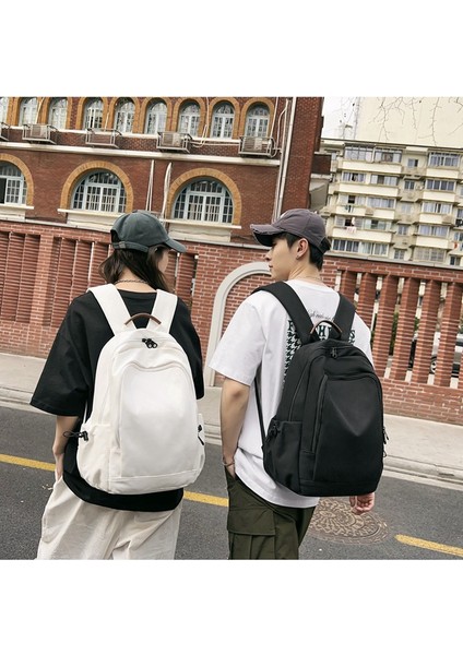 Büyük Kapasiteli Okul Çantası Kız Öğrenci Tüm Maç Düz Renkli Bilgisayar Sırt Çantası Erkek Retro Rahat Keten Sırt Çantası (Yurt Dışından) fiyatları