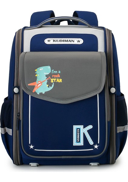 Ilkokul Öğrencilerinin Okul Çantası Erkek ve Kız 1-6. Sınıflar Için Çocuk Sırt Çantası Yeni Yük Azaltıcı Sırt Koruma Karikatür Tam Açık Sırt Çantası (Yurt Dışından)