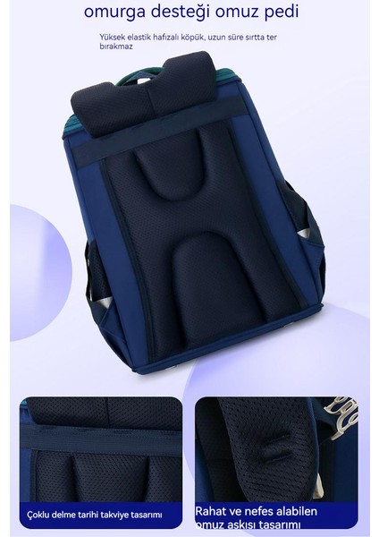 Ilkokul Öğrencilerinin Okul Çantası Erkek ve Kız 1-6. Sınıflar Için Çocuk Sırt Çantası Yeni Yük Azaltıcı Sırt Koruma Karikatür Tam Açık Sırt Çantası (Yurt Dışından) fırsatları