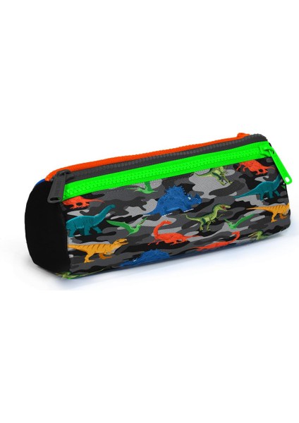 Çanta Coral High Kids Siyah Gri Dinozor Desenli Usb'li 3’lü Okul Çanta Seti Set 23844