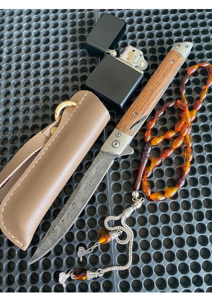 Düz Ağız Damascus M 390 Çakı