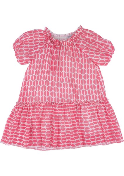 Kız Çocuk Yuvarlak Yakalı Şifon Elbise fiyatları