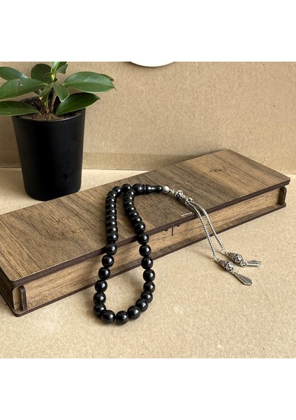 Oltu Doğal Taş Tesbih Cep Boy