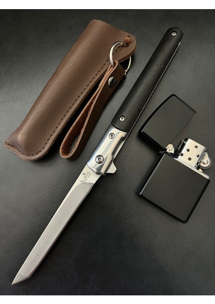 Kamp Outdoor M 390 Siyah Tanto Çelik Çakı