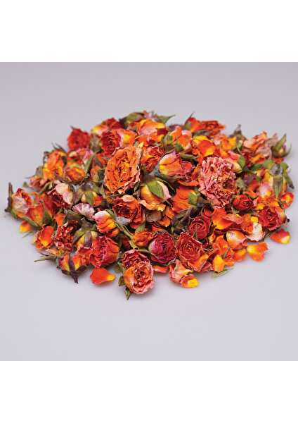 Asteria Bazaar Turuncu Tomurcuk Gül Kurusu, Orange Rose Bud Tea  %100 Organik Turuncu Kuru Gül Goncası Çayı