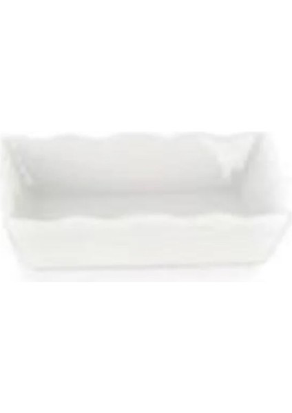 Porselen Dalgalı Kenarlı Dikdörgen Kase 12,5X9CM 4'lü fiyatları