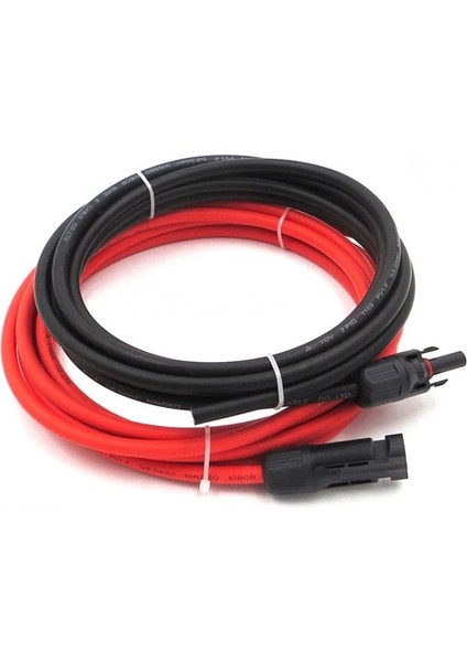 Mc4 Soketli (35M+35M) 70 Metre 6 mm Güneş Paneli Hazır Solar Kablo Siyah Kırmızı