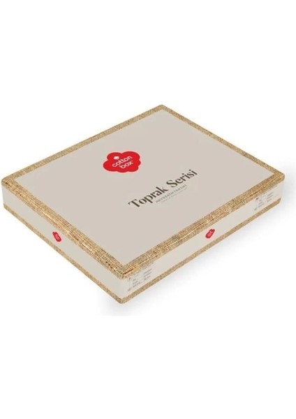 Beyba Home Cotton Box Toprak Vertu Antrasit Çift Kişilik Nevresim Takımı