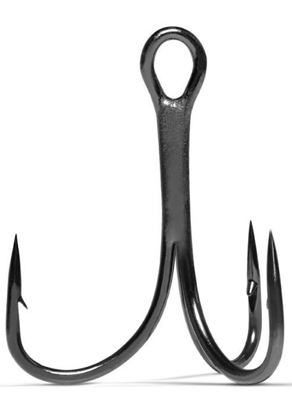 Hypercut Light Üçlü Olta Iğnesi 7552 Black Nıkel-No:10 - 8lı