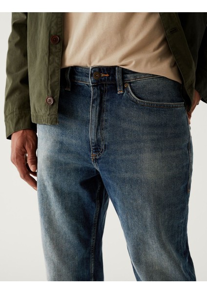 Tapered Fit Jean Pantolon