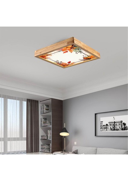 Wood Design World Ahşap Çerçeve Tavan LED Avize ( Yeni )